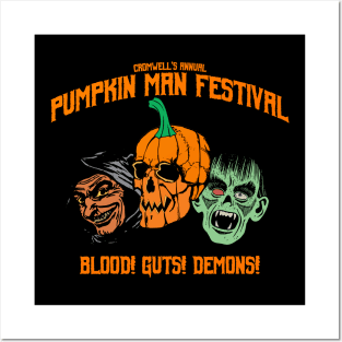 Cromwell's Annual Pumpkin Man Festival - The Pumpkin Man Posters and Art